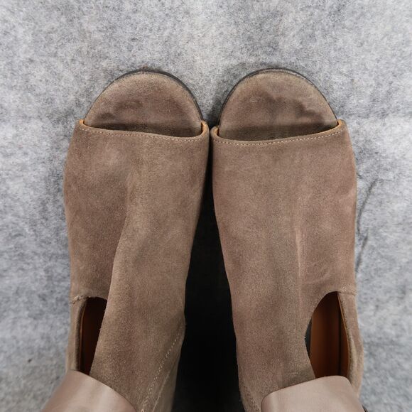 Alberto Fermani Shoes Womens 39 Booties Fashion Leather Cutout Open Toe Brown - Picture 9 of 16